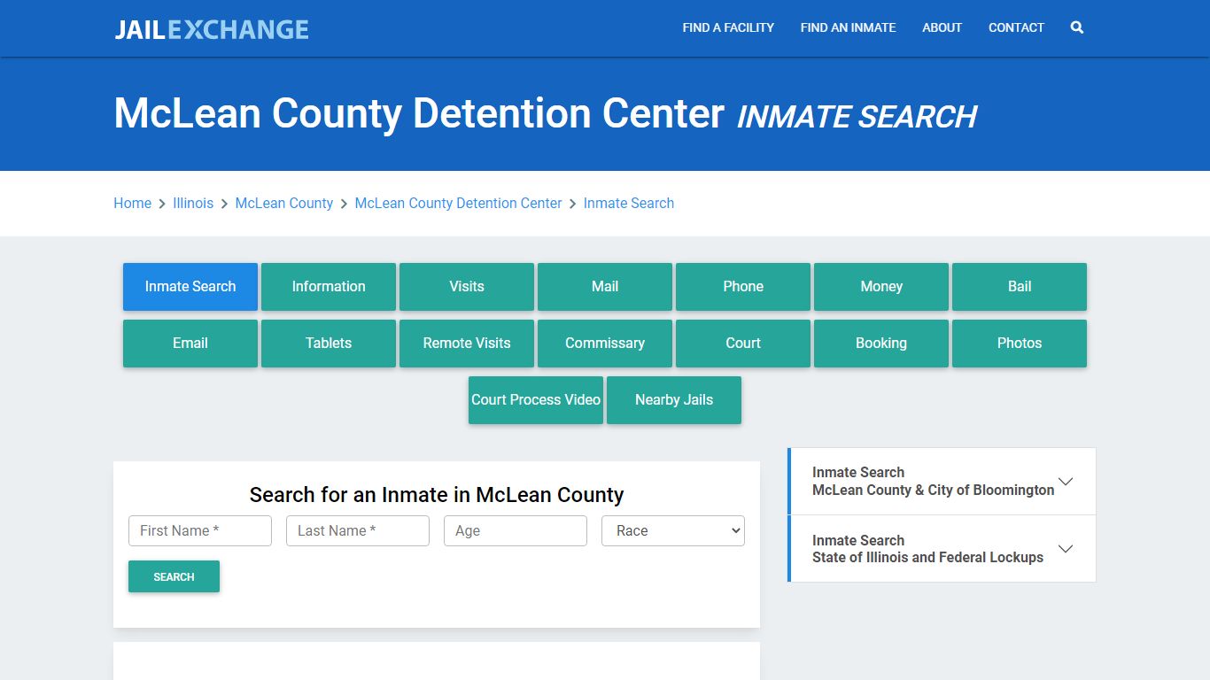 McLean County Detention Center Inmate Search - Jail Exchange